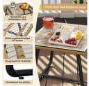 Yaheetech Balkonset Gartenmöbel-Set 2 Lehnstühle & 1 Beistelltisch Bild 5
