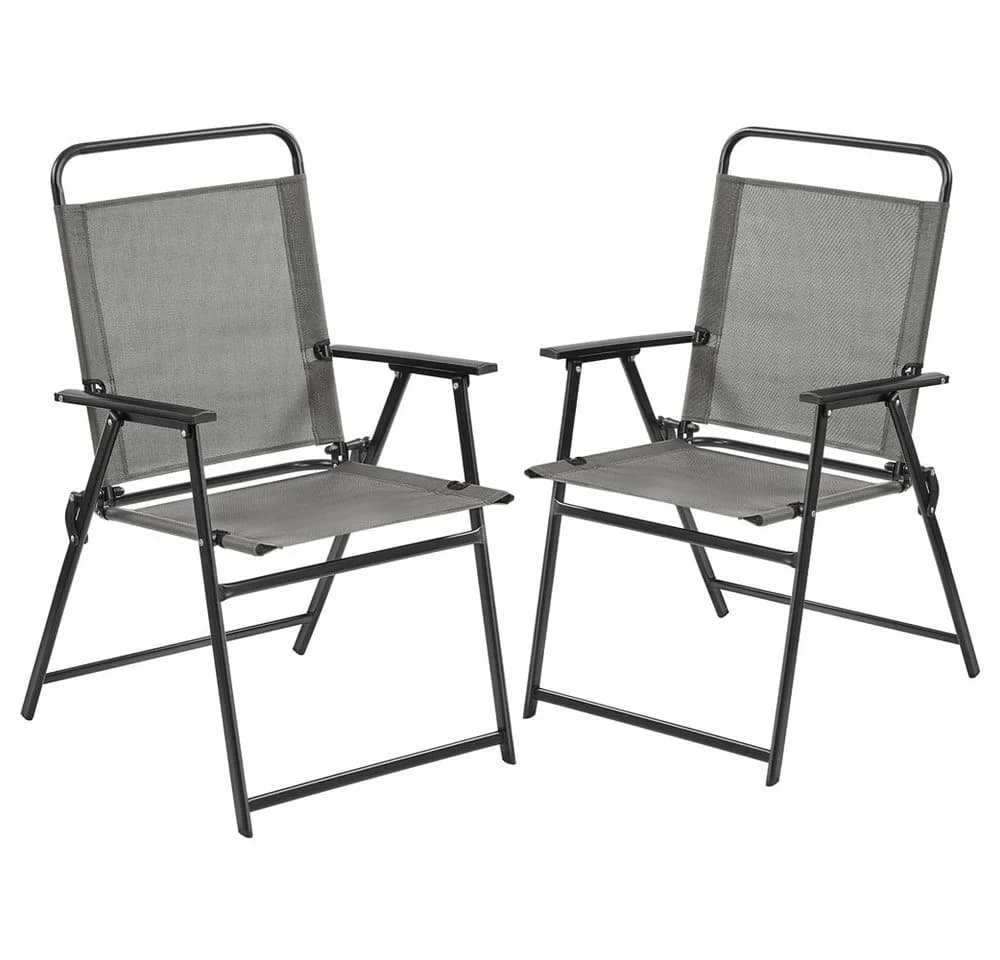 Yaheetech Klappstuhl 2er Set Grau Gartenstuhl - Bild 2