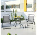 Yaheetech Klappstuhl 2er Set Grau Gartenstuhl Bild 3