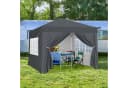 Yaheetech Faltpavillon 3x3 m mit 4 Seitenteilen Gartenpavillon Campingzelt Sonnenschutz mit Fenster UV Schutz 50+ Bild 1
