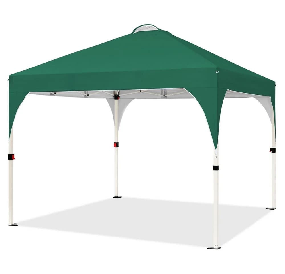 Yaheetech Faltpavillon 3x3m Grün Höhenverstellbar mit Transporttasche - Bild 2