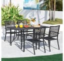 Yaheetech Gartenstuhl 2er-Set Metall Outdoor Stapelbar Bild 3