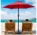 Yaheetech Sonnenschirm 226 cm Rot Bild 1