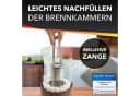 Flammenfuchs Tischfeuer Bio-Ethanol Holzoptik Braun mit Ersatzbrenner Bild 1