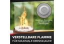 Flammenfuchs Tischfeuer Bio-Ethanol Holzoptik Braun mit Ersatzbrenner Bild 4