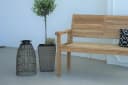 OUTFLEXX Pflanzgefäß Nizza mit Stahlrahmen und Polyrattan-Geflecht Bild 1