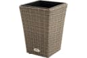 OUTFLEXX Pflanzgefäß Nizza mit Stahlrahmen und Polyrattan-Geflecht Bild 2