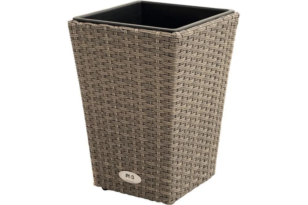 OUTFLEXX Pflanzgefäß Nizza mit Stahlrahmen und Polyrattan-Geflecht - Bild 2