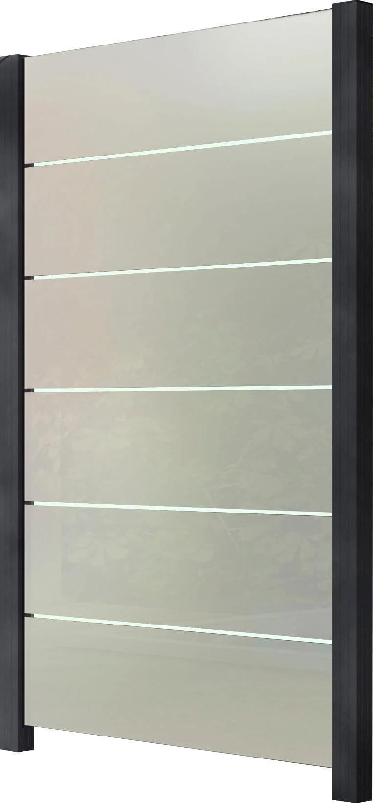 Zaun STAKET PRO Anthrazit Glaszaun 1,14 m