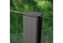 Zaun STAKET PRO Grau Aluminium Glas Zaun 2,29m 3 Pfosten Bild 4