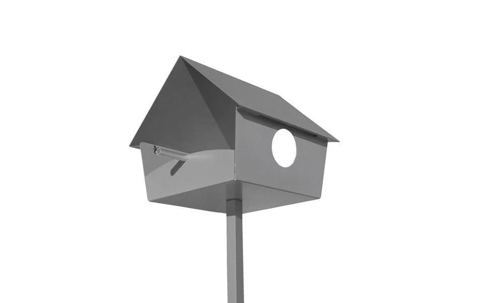 Radius Vogelhaus Piep Show XXL Metall Wetterfest Silber - Bild 2