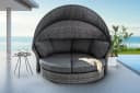 riess-ambiente Loungebett SEATTLE Grau mit Sonnendach Bild 2