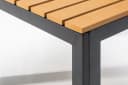 riess-ambiente Gartentisch ORLANDO LOUNGE 60cm Anthrazit/Natur Wetterfest Bild 3