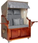 WebaVita Strandkorb Karibik 2-Sitzer Grau Polyrattan Bild 3