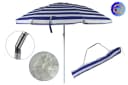 Gestreifter Sonnenschirm aus Aluminium und Plastik Bild 3