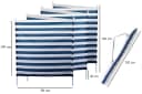 ELLUG Windschutz blau-weiß gestreift mit 7 Stahlstangen Bild 1