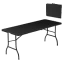 Albatros Buffettisch Klapptisch Schwarz/Rattan Bild 1