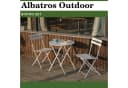 Albatros International Bistroset 3-teilig Weiß Metall Bild 2