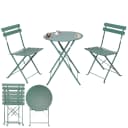 Albatros Bistroset 3-teilig Grün – Bistrotisch mit 2 Stühlen – klappbare Stühle und Tisch aus robustem Metall Bild 1