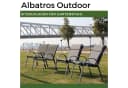 Albatros Gartenstuhl Sitzauflage 4er Set Anthrazit UV-beständig Bild 4