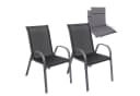 Albatros Gartenstühle 2er Set Kuba mit Sitzauflage – Gartenstühle Stapelbar mit robustem Metallgestell und hoher Belastbarkeit Bild 3