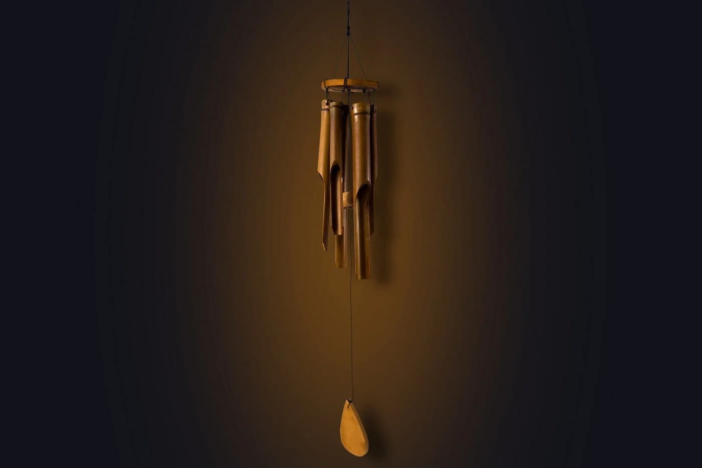 WORU Bambus-Windspiel Handgefertigt Orientalisch Braun - Bild 5