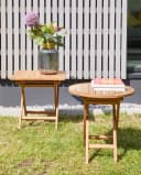 LC Garden Gartentisch Riva Teak Klapptisch rund Bild 4