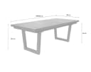 LC Garden Gartentisch Ausziehbar Aluminium Keramik Bild 5