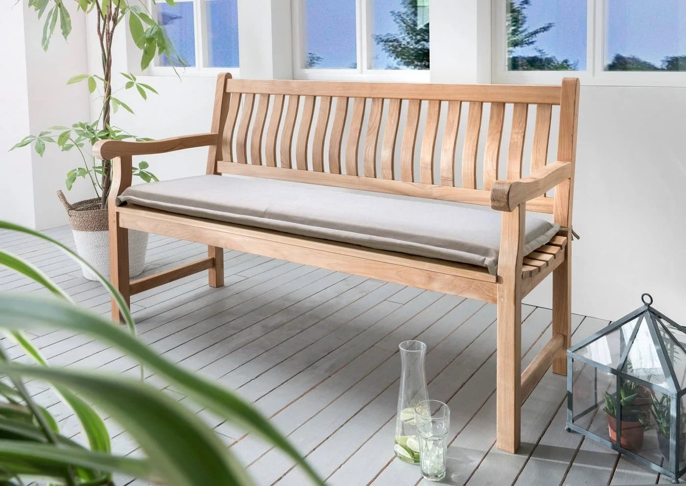 Destiny Bankauflage POLSTER Beige Sand 110cm