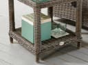 Destiny Beistelltisch MERANO Grau Aluminium Polyrattan Bild 3