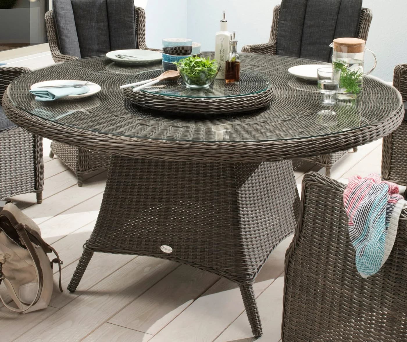 Destiny Gartentisch Luna Aluminium Polyrattan - Bild 2