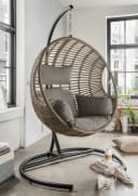 Hängesessel DESTINY COCO DE LUXE II Beige/Grau mit Gestell Bild 2