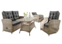 Gartenlounge-Set DESTINY MERANO Grau Aluminium Poly Rattan Bild 2