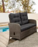Gartenlounge-Set DESTINY MERANO Grau Aluminium Poly Rattan Bild 3