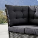 Loungesofa DESTINY PALMA Grau 3er Bank Aluminium Polyester Bild 1