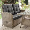 Destiny Loungesofa MERANO II Grau Polyrattan 2er Bild 1