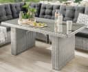 Destiny Palma Garten-Essgruppe 5-tlg. Weiß Polyrattan Bild 1