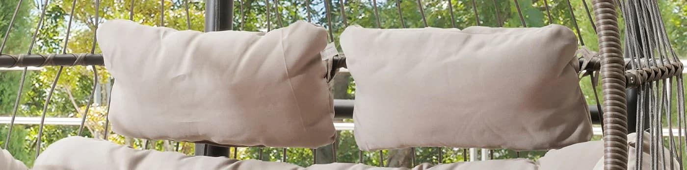 DESTINY Hängestuhl Coco Double Relax Grau-Braun für 2 Personen - Bild 4