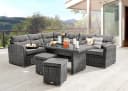 Destiny Gartenlounge-Set Santa Ponsa Grau Polyrattan Aluminium Bild 2