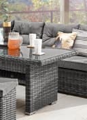 Destiny Gartenlounge-Set Santa Ponsa Grau Polyrattan Aluminium Bild 3