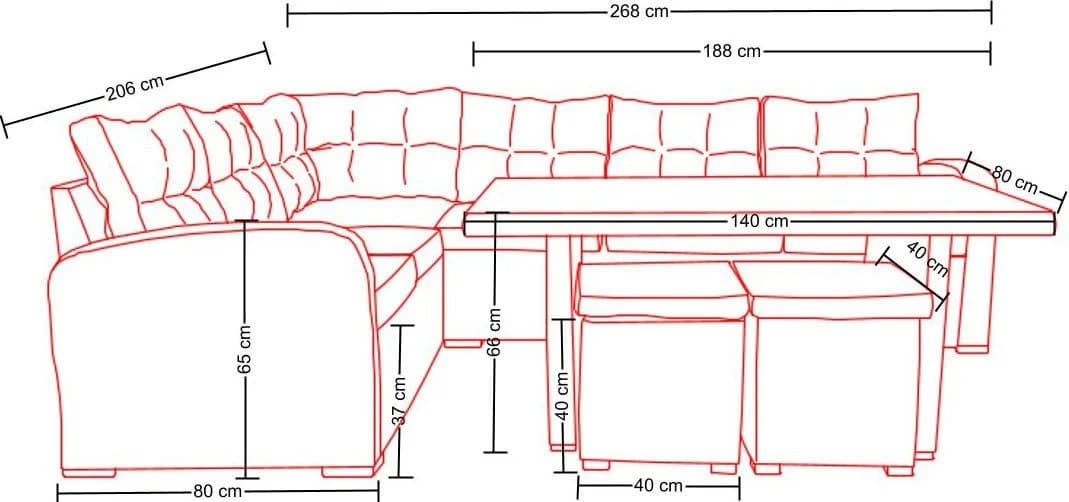 Destiny Gartenlounge-Set Santa Ponsa Grau Polyrattan Aluminium - Bild 5