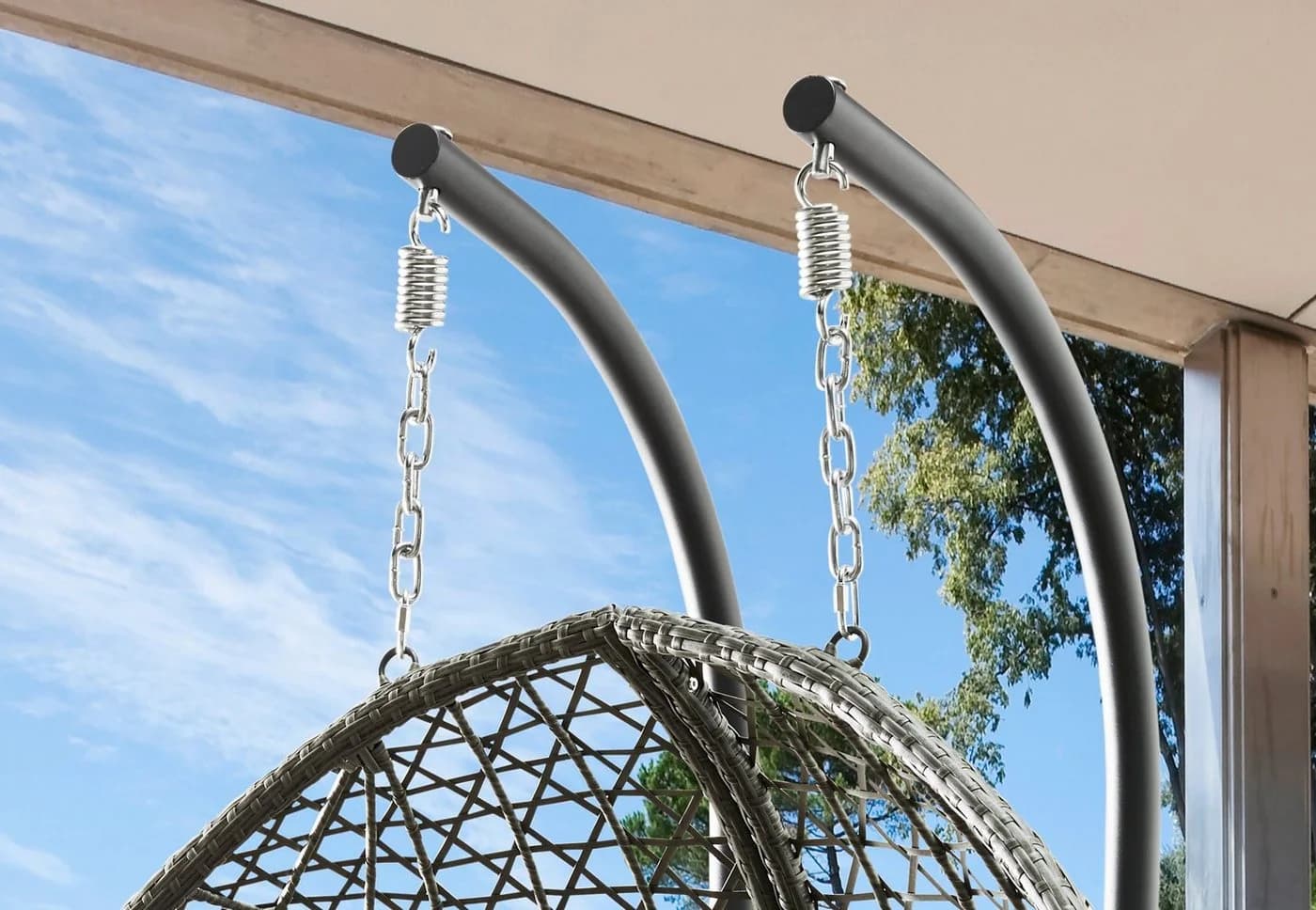 Destiny Hängesessel Coco Drop Double Stahl Polyrattan