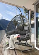 Destiny Hängesessel Coco Drop Double Stahl Polyrattan Bild 2