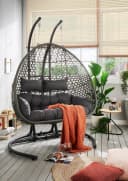 Destiny Hängesessel Coco Drop Double Stahl Polyrattan Bild 4