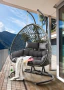 Destiny Hängesessel Coco Drop Double Stahl Polyrattan Bild 5