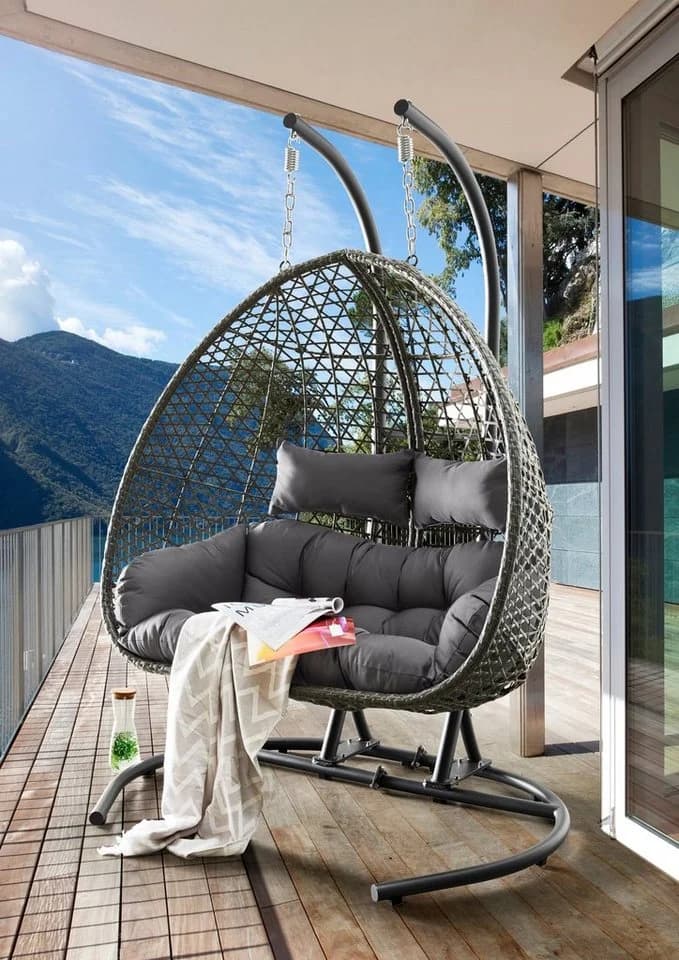 Destiny Hängesessel Coco Drop Double Stahl Polyrattan - Bild 5