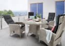 Destiny Garten-Essgruppe Palma Luna 9-tlg. Aluminium Polyrattan Bild 2