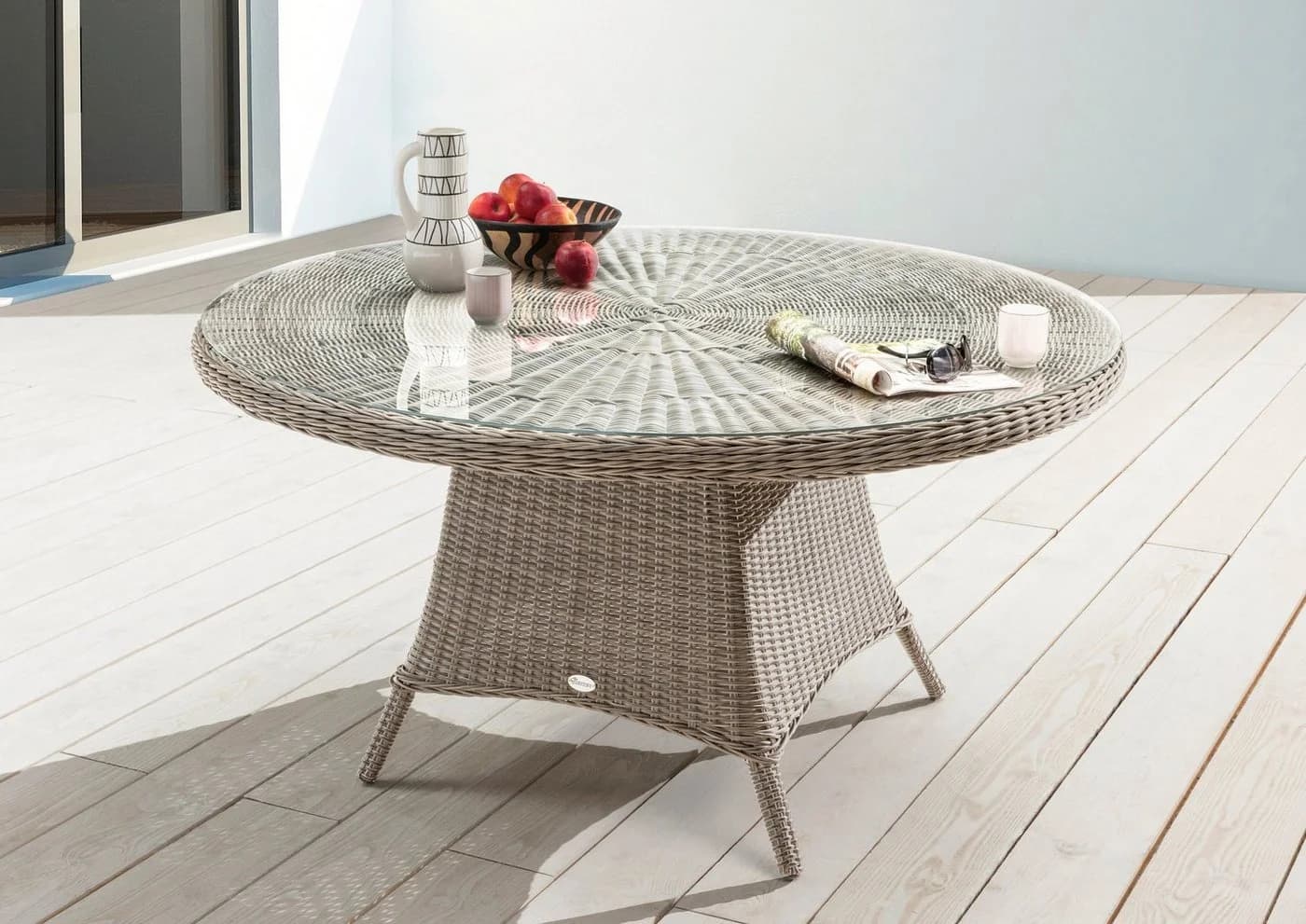 Destiny Garten-Essgruppe Palma Luna 9-tlg. Aluminium Polyrattan - Bild 3