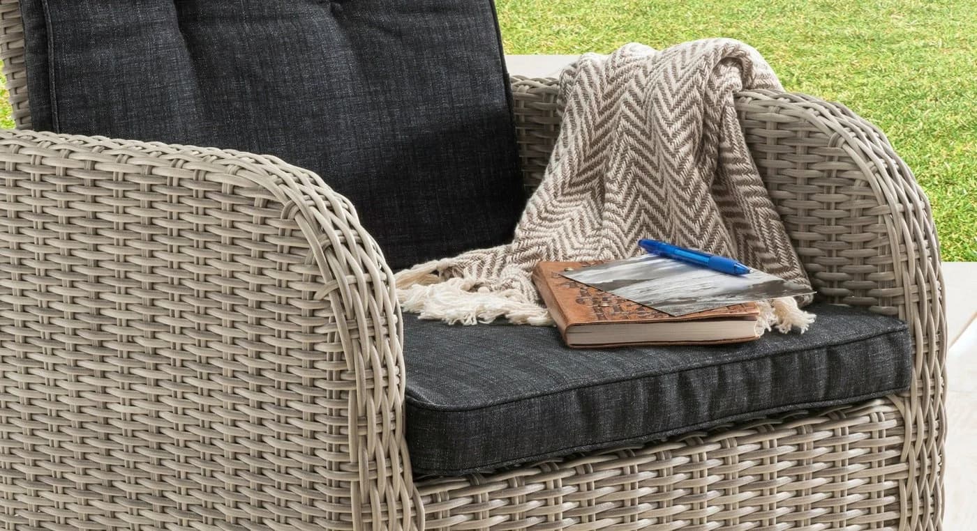Destiny Garten-Essgruppe Palma Luna 9-tlg. Aluminium Polyrattan - Bild 4
