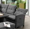 DESTINY Gartenlounge-Set Santa Ponsa De Luxe Grau Aluminium Polyrattan Bild 3